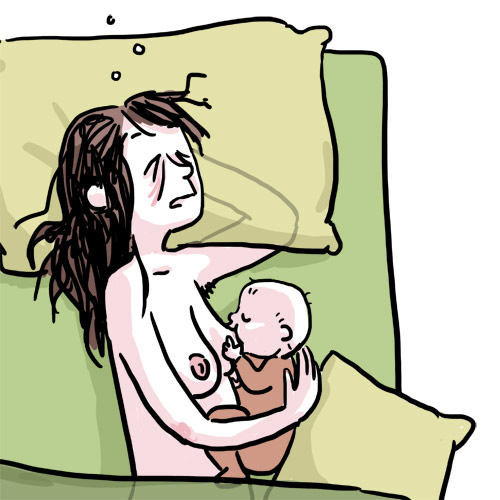 Breastfeeding prudent laid position