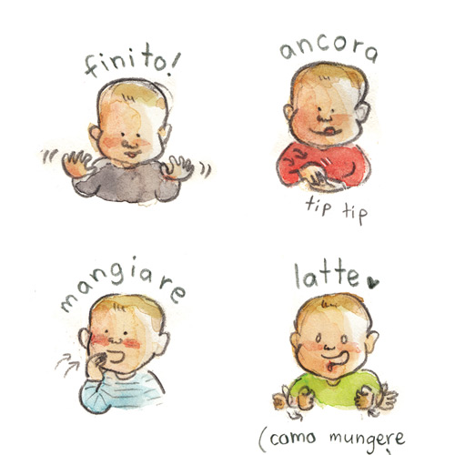 Linguaggio dei segni con i bébé